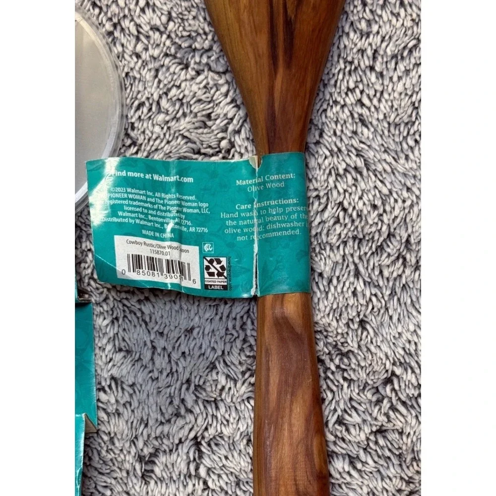 Pioneer Woman Frontier Collection Teal 3pc Kitchen Lot Strainer Pizza Cutter NEW